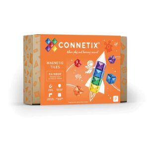 CONNETIX Magnetická stavebnice - Sada čtverců Rainbow (42 ks)