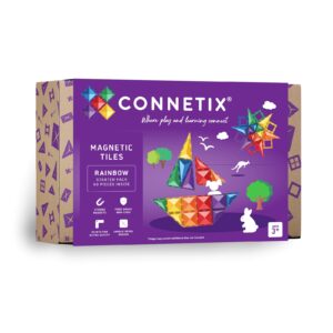 CONNETIX Magnetická stavebnice - Startovací balíček Rainbow (60 ks)