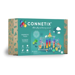 CONNETIX Magnetická stavebnice - Kuličková dráha Rainbow (92 ks)