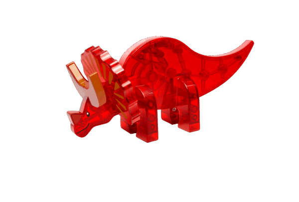 MT Dinos5pc Triceratops f scaled