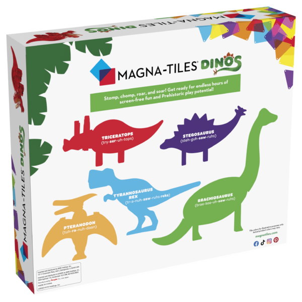 MagnaTiles IntlCompliance China Dinos 5pc Carton Angle f back
