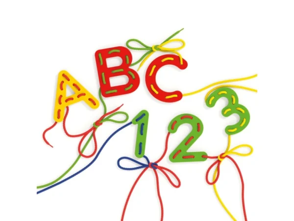 QUE 02808 lacing abc 123 alfabeto numeri 2