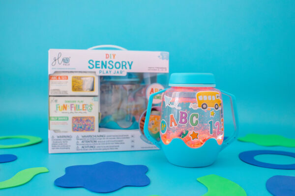 eng pl Glo Pals ABC Sensory Set Sensory Jar with Magical Fillers and Stickers 405 3