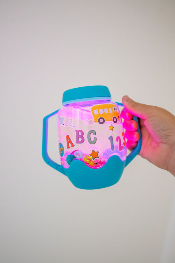 eng pl Glo Pals ABC Sensory Set Sensory Jar with Magical Fillers and Stickers 405 4