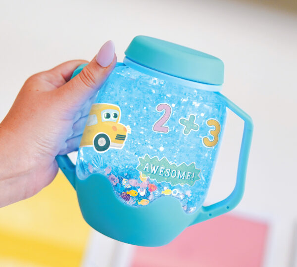 eng pl Glo Pals ABC Sensory Set Sensory Jar with Magical Fillers and Stickers 405 5