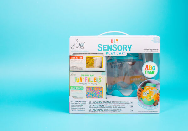 eng pl Glo Pals ABC Sensory Set Sensory Jar with Magical Fillers and Stickers 405 8