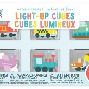 Glo Pals - svítící senzorické kostky do vody s vozidly (6ks)