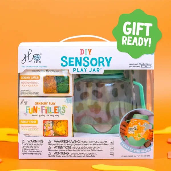 eng pl Glo Pals ZOO Sensory Set Sensory Jar with Magical Fillers and Stickers 401 2