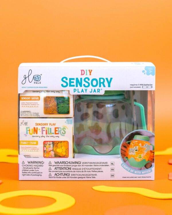 eng pl Glo Pals ZOO Sensory Set Sensory Jar with Magical Fillers and Stickers 401 6