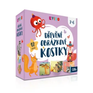 Kvído - Dřevěné obrázkové kostky