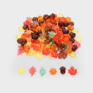 TickiT - Průsvitné barevné listy a semínka (30 kusů)