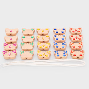 TickiT - Dřevění provlékací motýlci