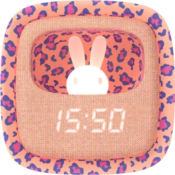 MOB Billy Clock and light Leopard Rose