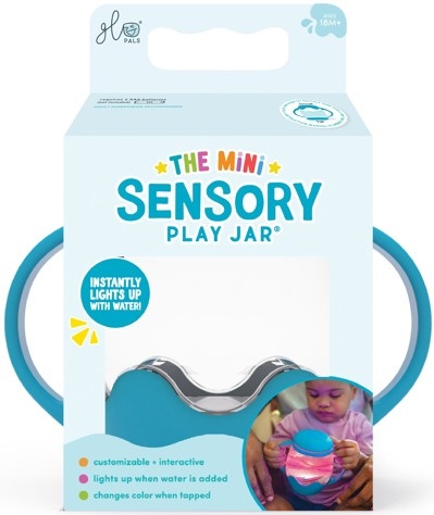 Glo Pals Sensory Play MINI Jar BLUE 463 1