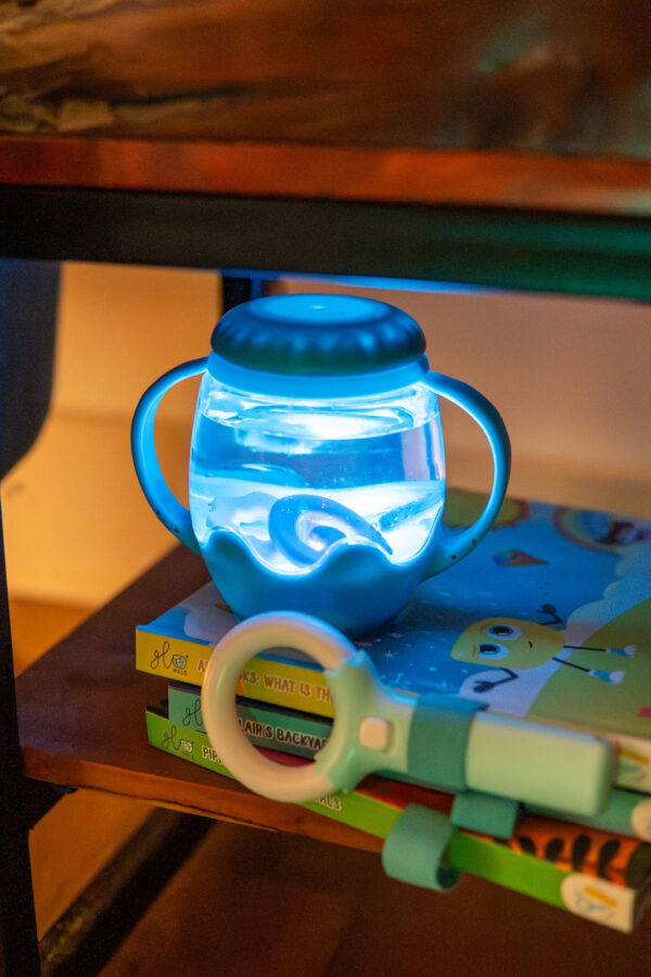 Glo Pals Sensory Play MINI Jar BLUE 463 8