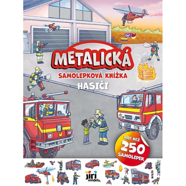 4707 8 metalicka samolepkova knizka hasici