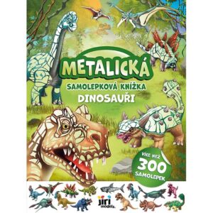 Metalická samolepková knížka – Dinosauři