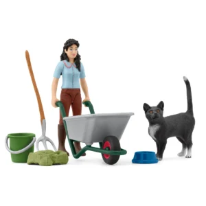 Schleich - Hrací sada na kydání a ošetřování 42747