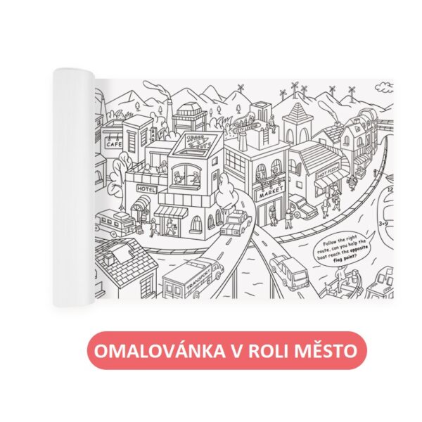 MD4088 omalovanky v roli mesto