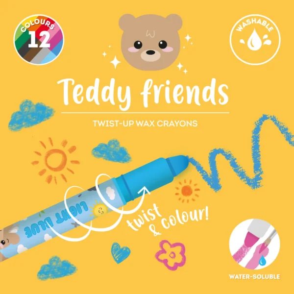 CRA0001 voskovky teddy friends 2