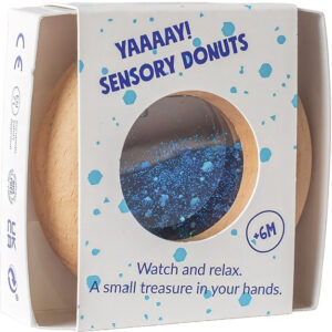 Petit Boum Sensory Rattle Calm Donut Blue 2
