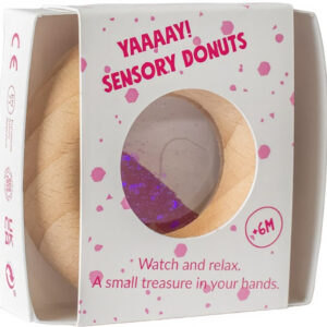 Petit Boum Sensory Rattle Calm Donut Pink 2