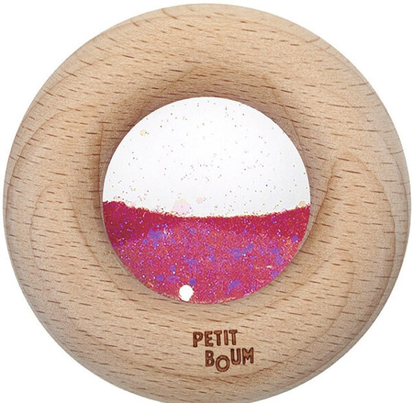 Petit Boum Sensory Rattle Calm Donut Pink