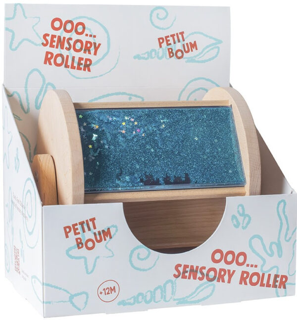 Petit Boum Sensory Roller Wooden Activity Toy 3